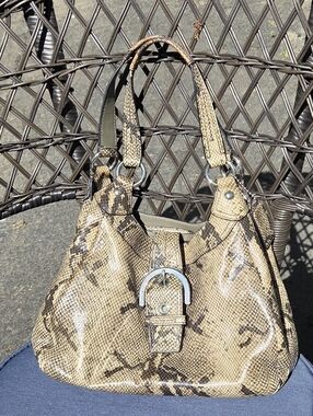 Coach Limited Edition Snake Snakeskin-Pattern Shoulder Bag
